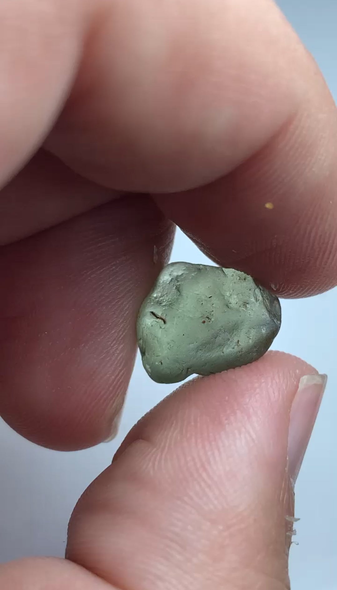 7.45 Carats Facet Rough Mint Green Sapphire