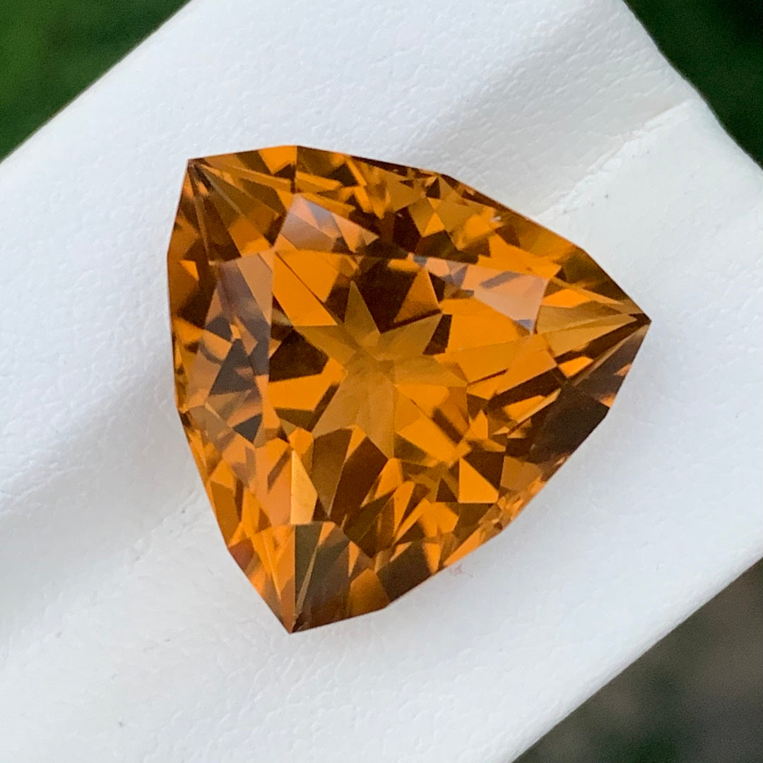 15.25 Carats Natural Loose Citrine Trilliant Shape