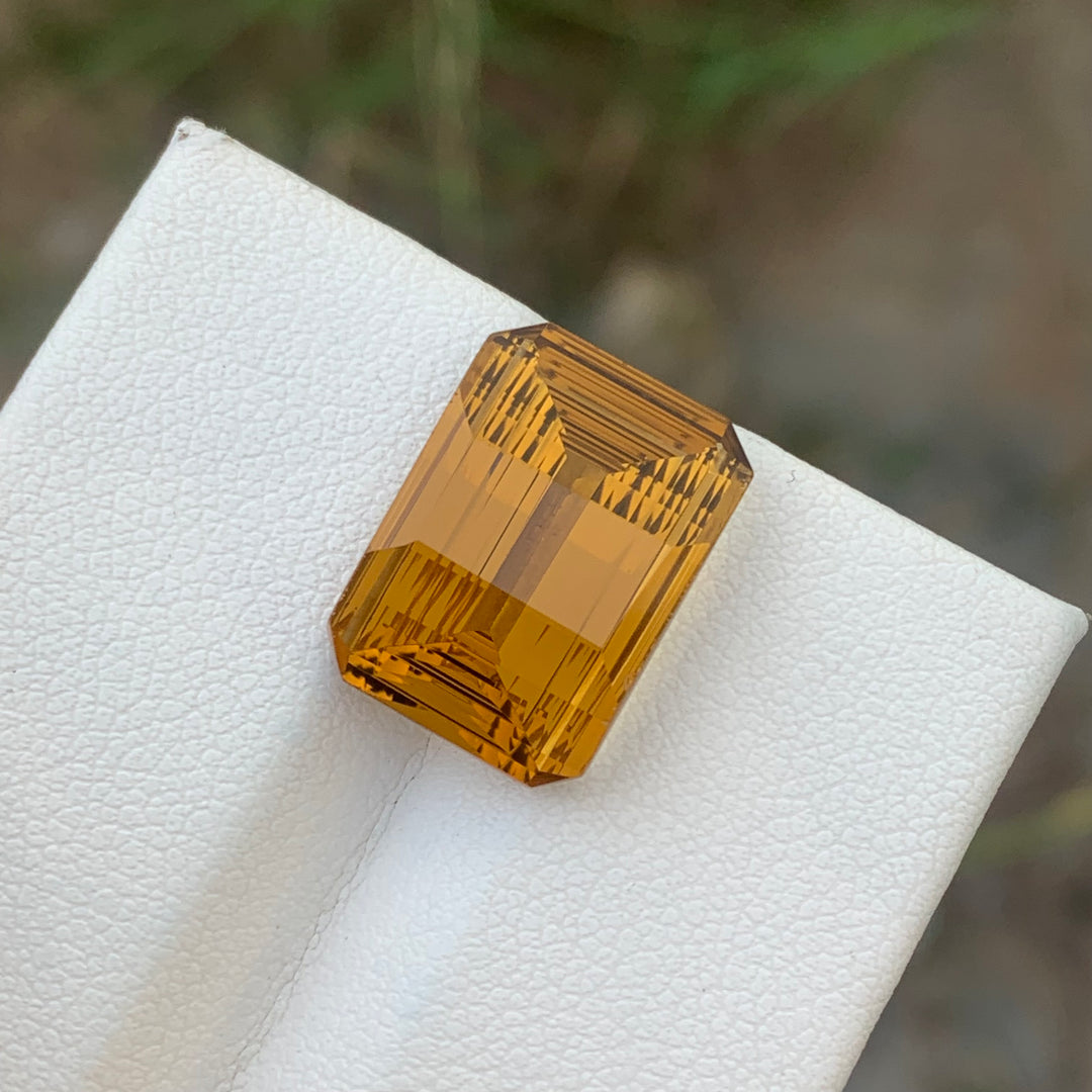 10.20 Carats Glamorous Natural Loose Pixel Bar Cut Honey Color Citrine