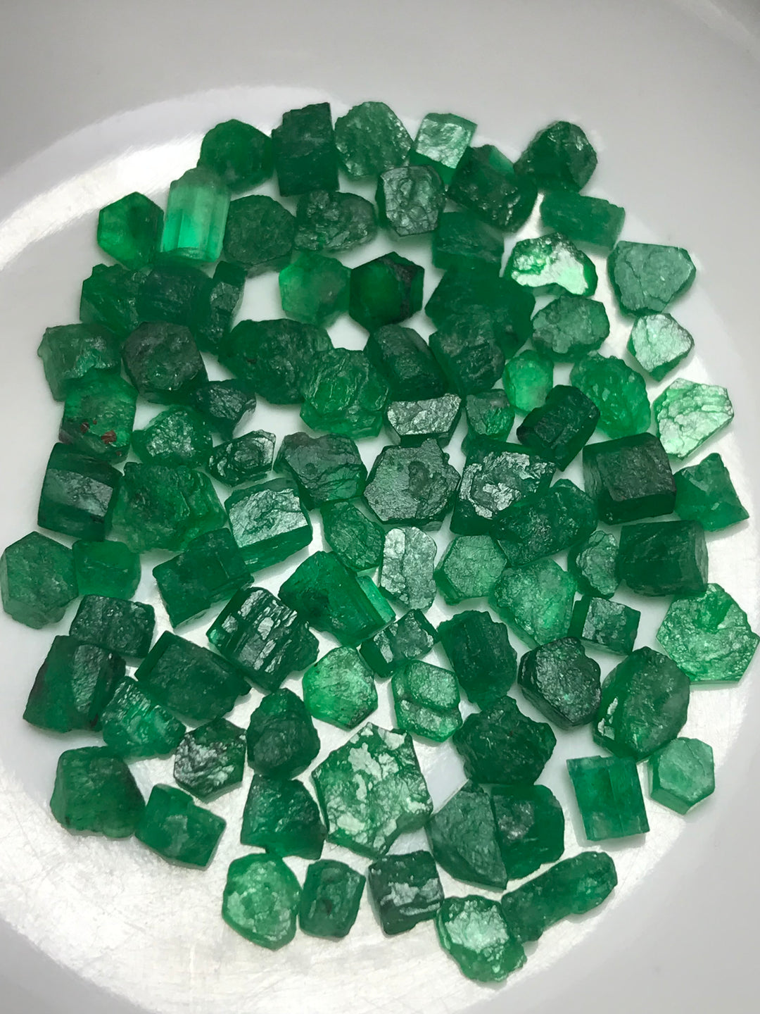 70 Carats Magnificent Gorgeous Natural Facet Grade Emeralds