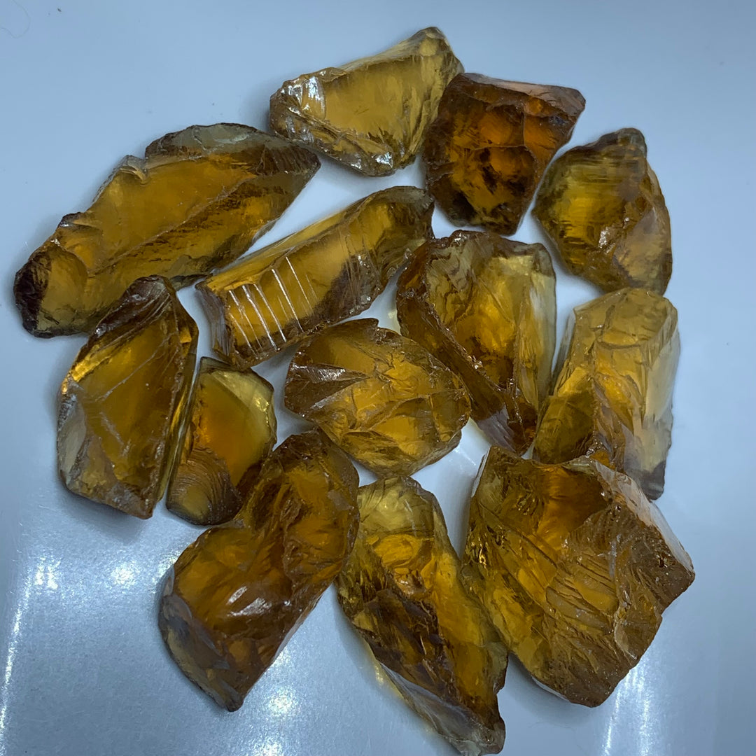 52.31 Gram Lovely Facet Rough Honey Citrine - Glitter Gemstones