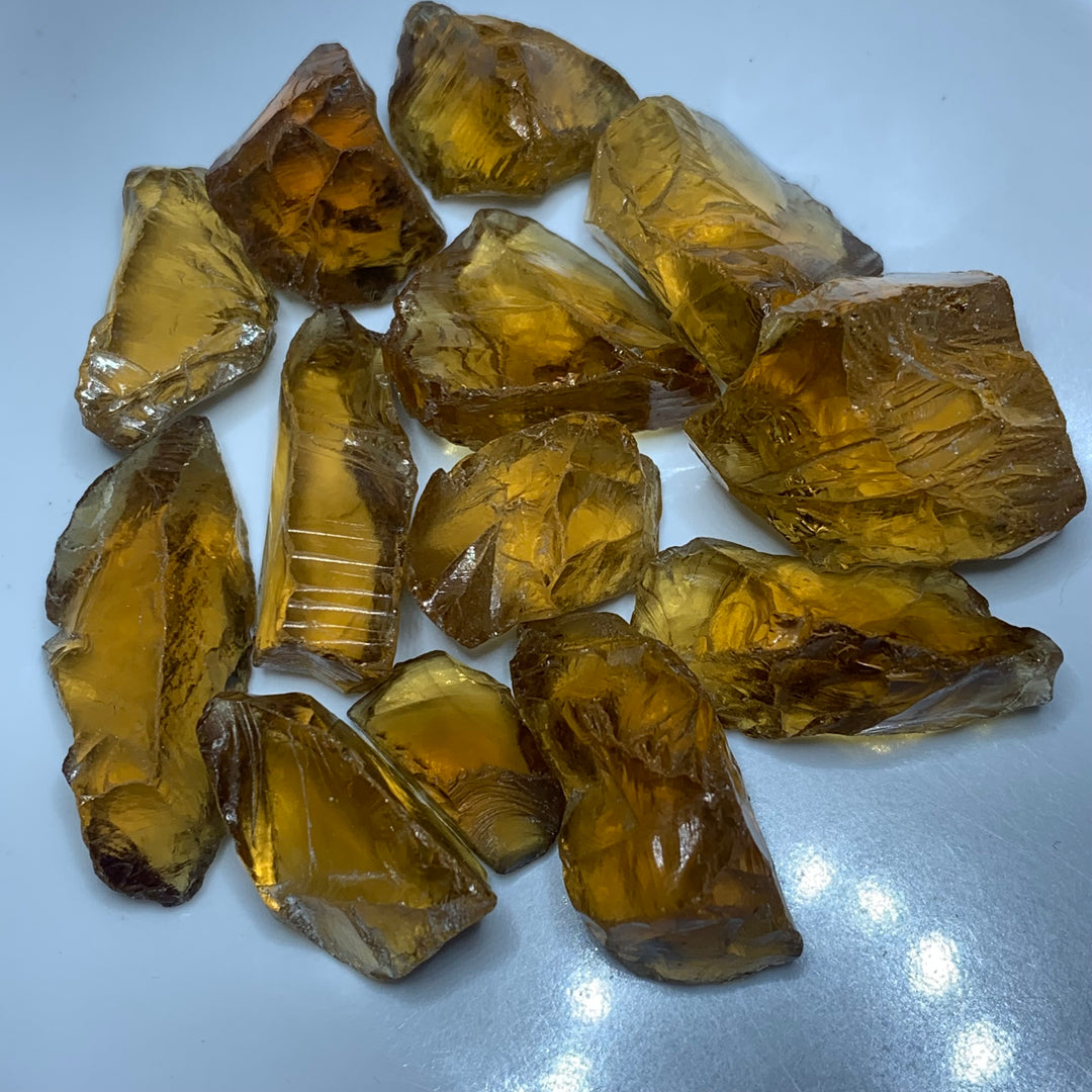 52.31 Gram Lovely Facet Rough Honey Citrine - Glitter Gemstones