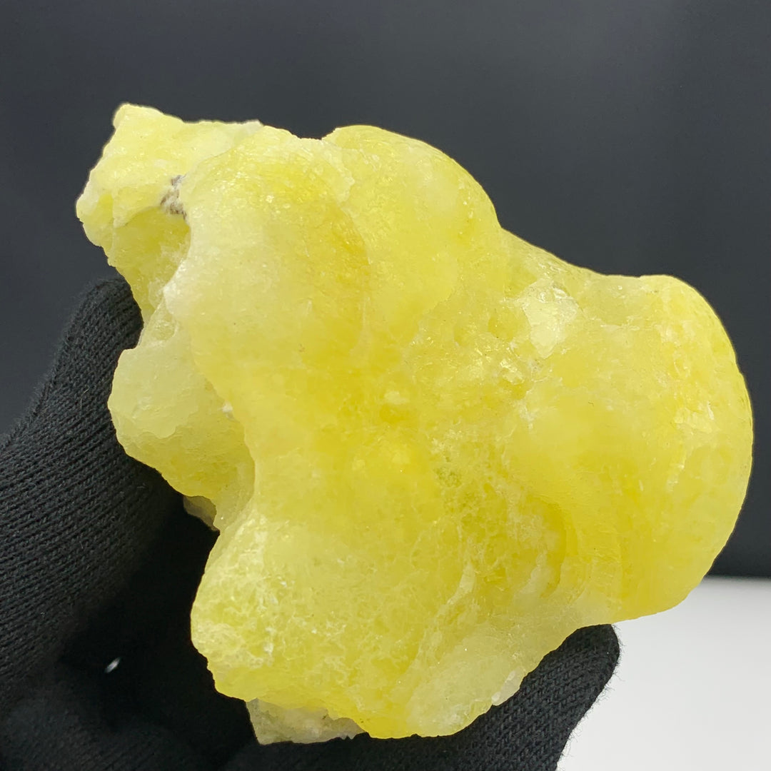 Stunning Yellow Color Brucite In Botryoidal Crystal - Glitter Gemstones