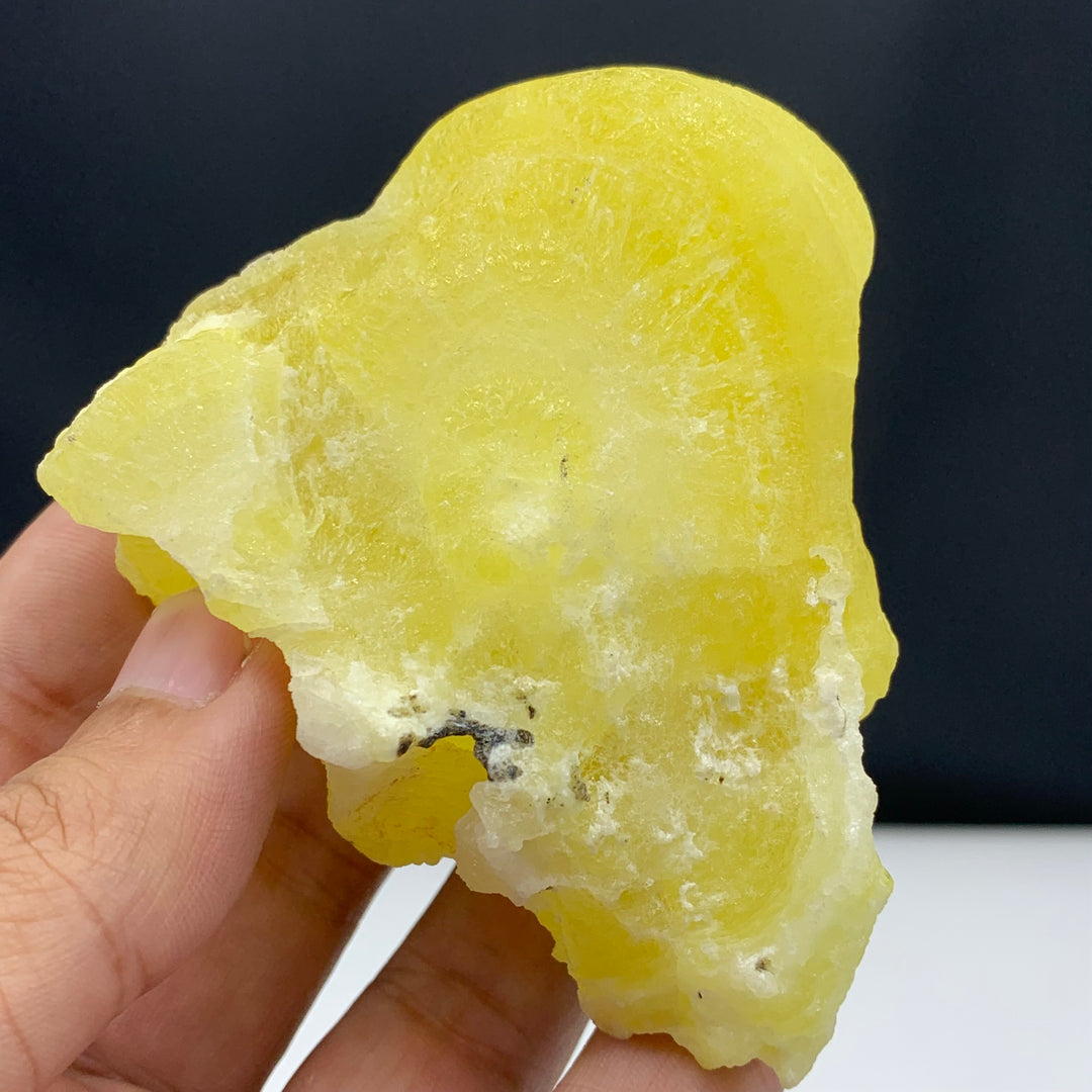 Stunning Yellow Color Brucite In Botryoidal Crystal - Glitter Gemstones