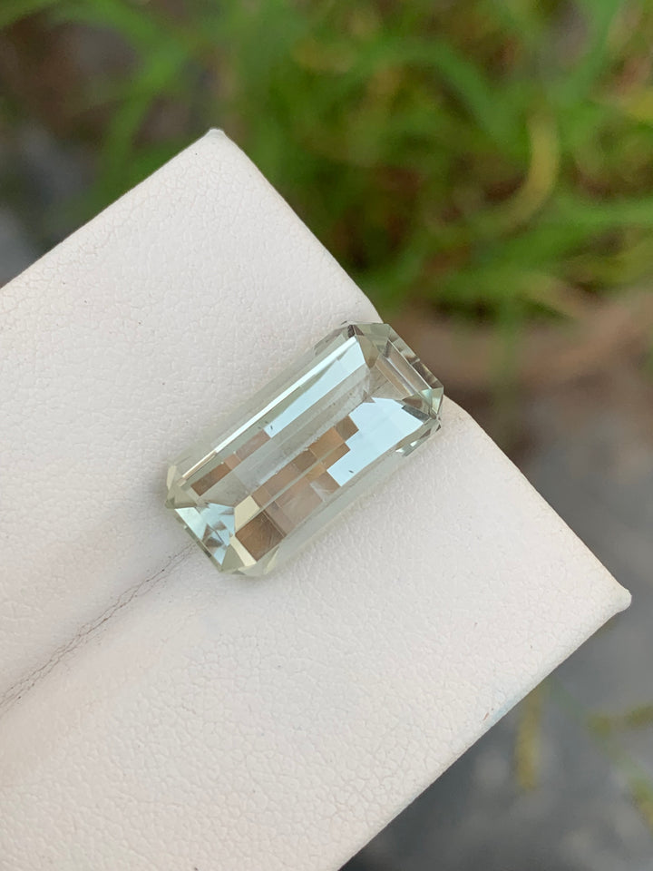 9.90 Carats Lovely Natural Faceted Green Amethyst