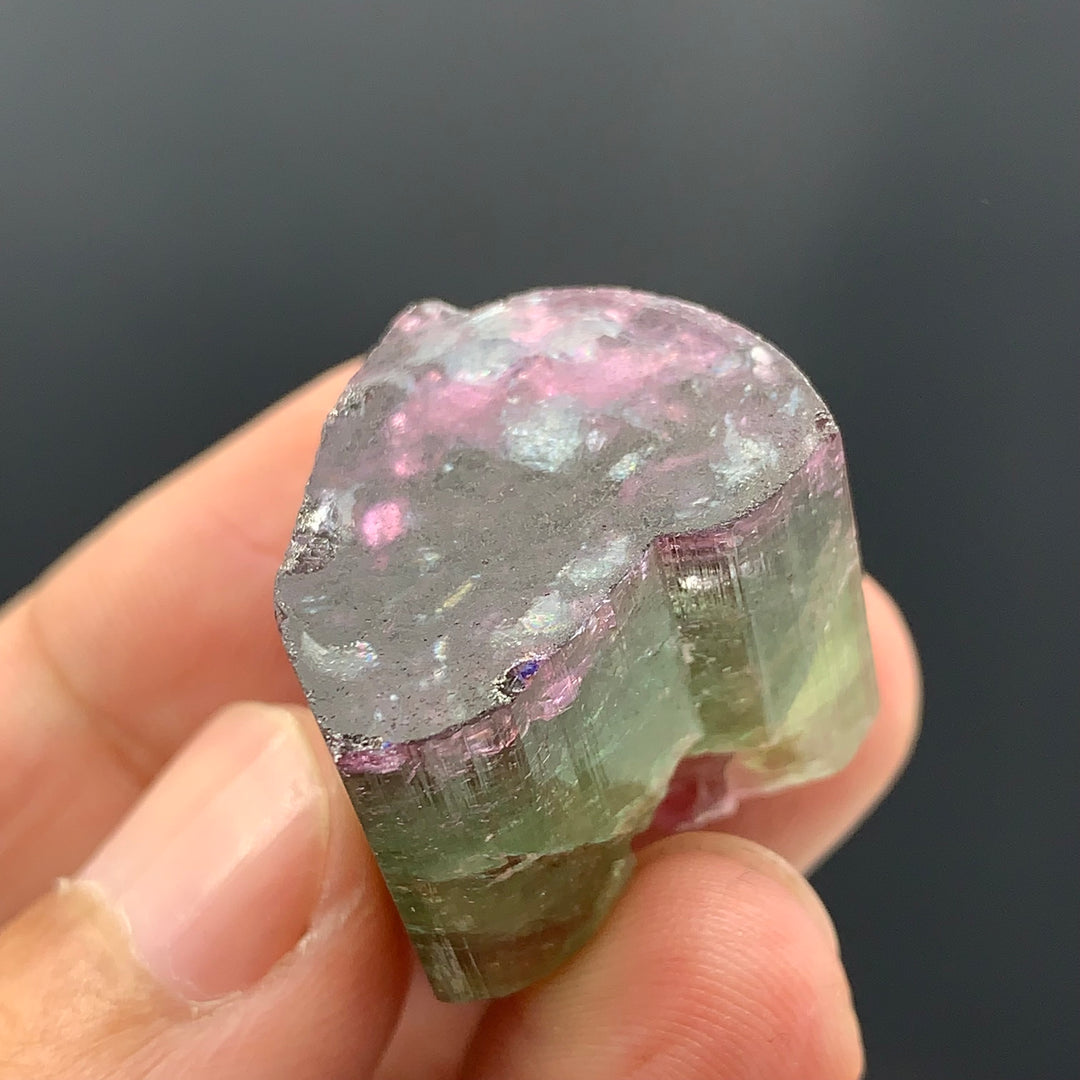 Beautiful Tri Color Tourmaline Crystal - Glitter Gemstones