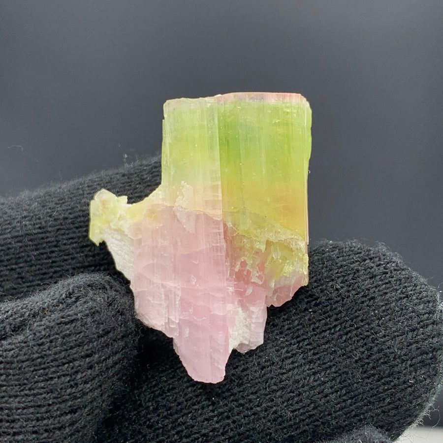 Lovely Bi Color Tourmaline Crystal - Glitter Gemstones