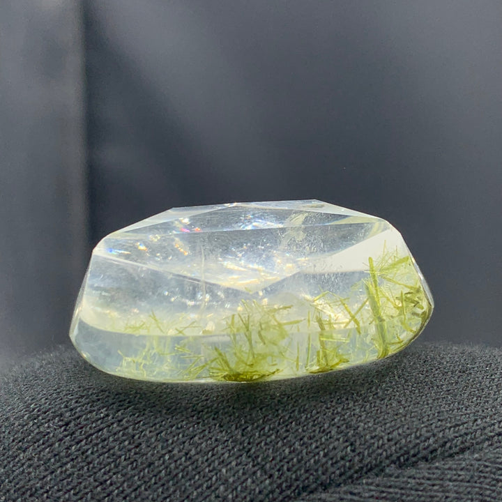 Stunning Forest Green Color Epidote Including Quartz