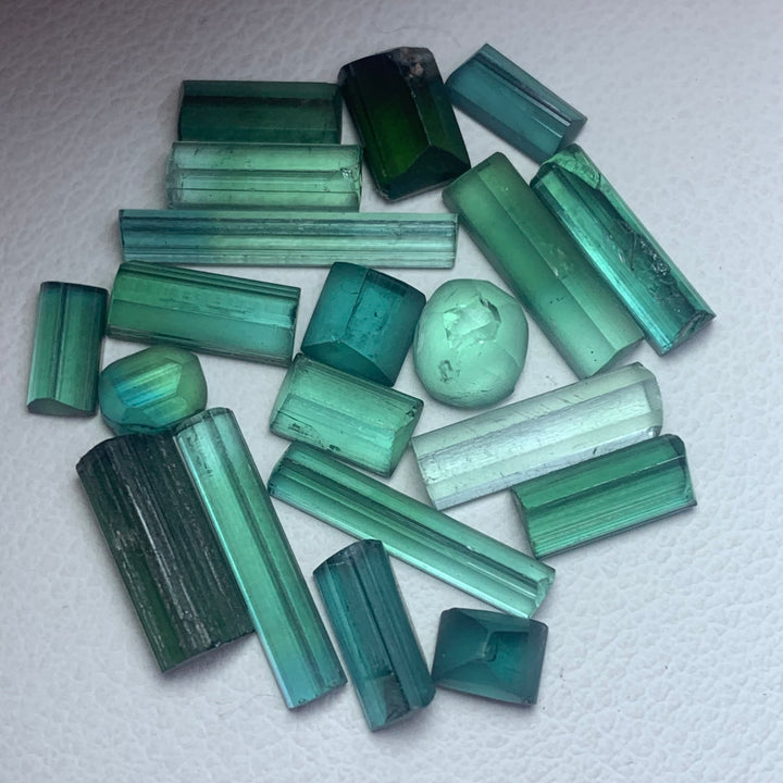 23.40 Carats Gorgeous Clean Mix Color Facet Rough Preform Tourmaline - Glitter Gemstones