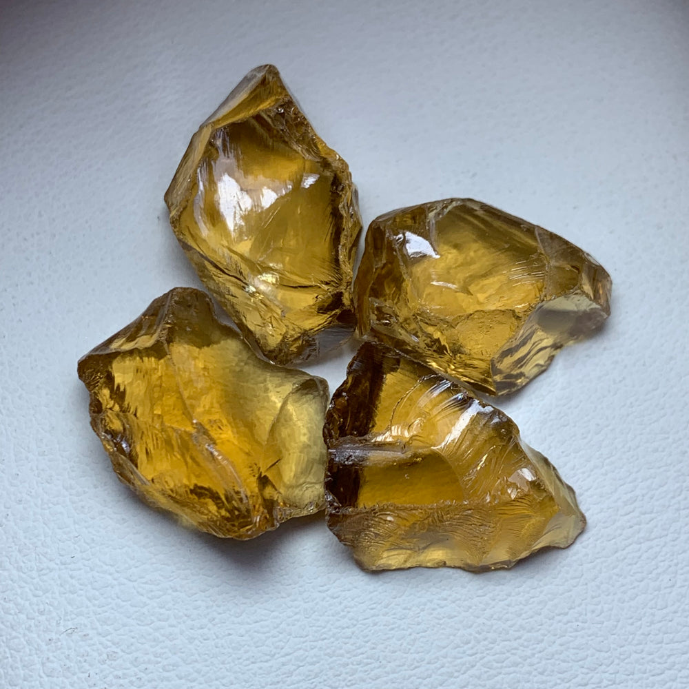 99.95 Carats Lovely Facet Rough Citrine - Glitter Gemstones