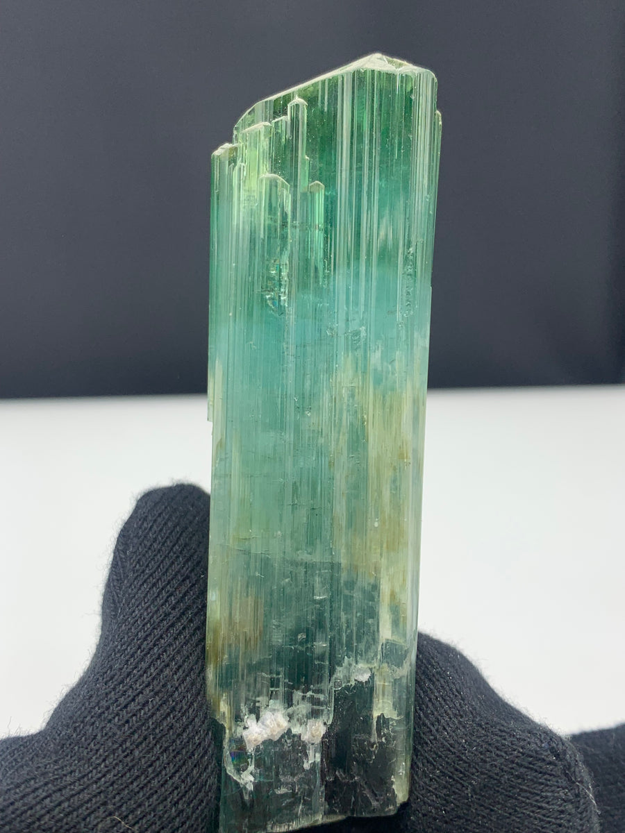 Lovely Tri Color Tourmaline Crystal - Glitter Gemstones