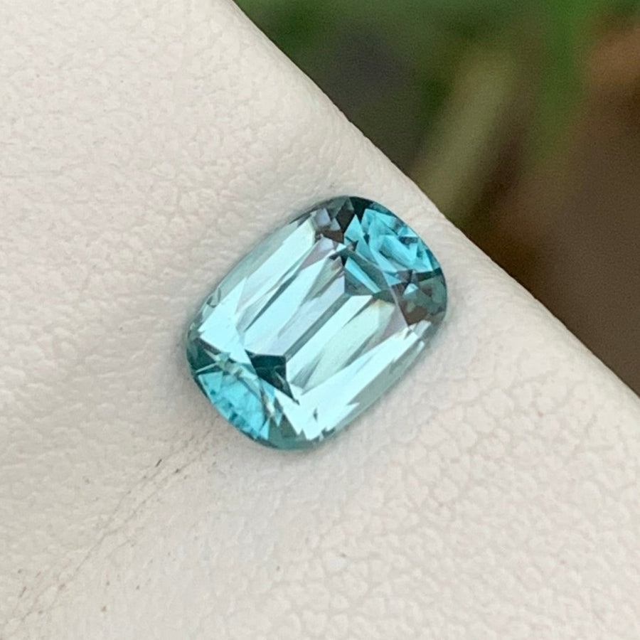 Natural Faceted Blue Zircon