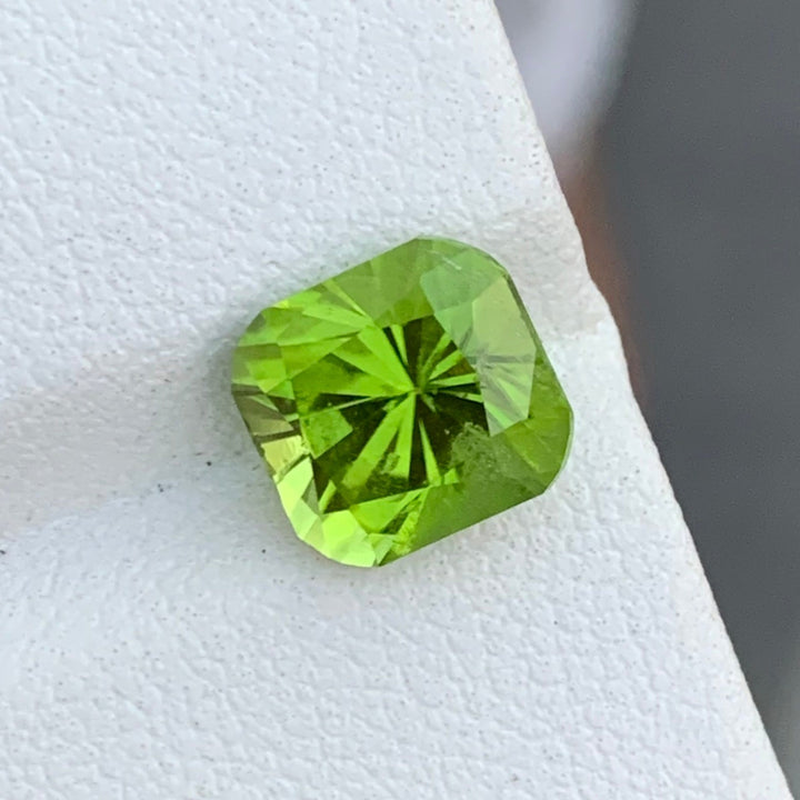 3.30 Carats Fancy Cut Cushion Shape Natural Peridot