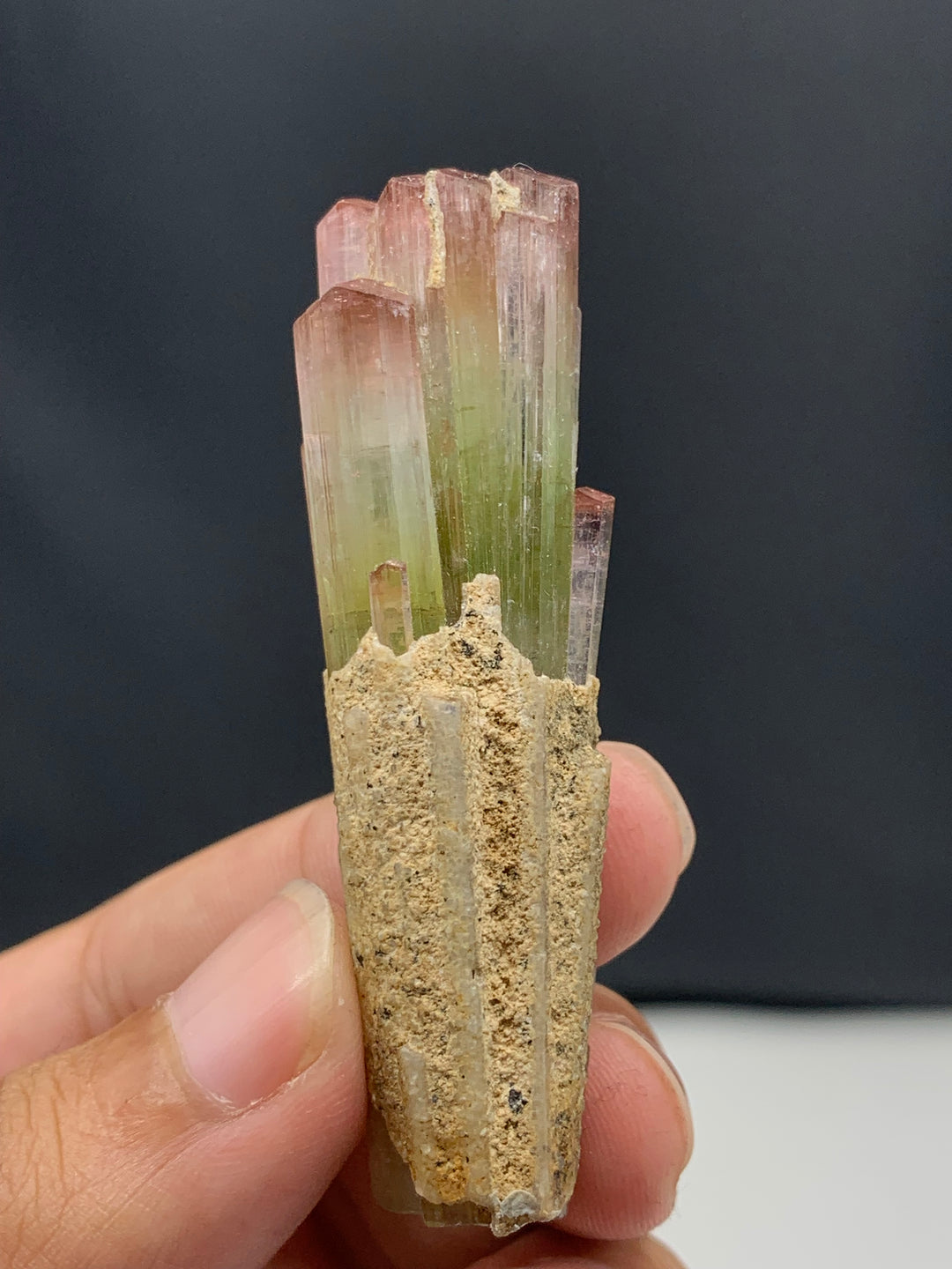 Tri-Color Tourmaline Crystal