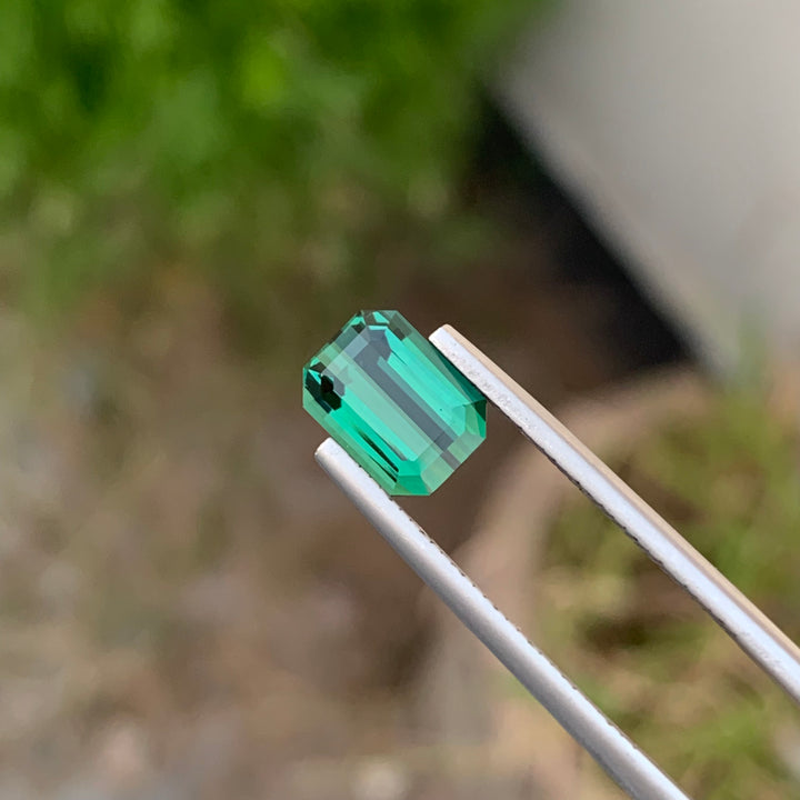 2.25 Carats Lovely Natural Faceted Lagoonish Green Tourmaline