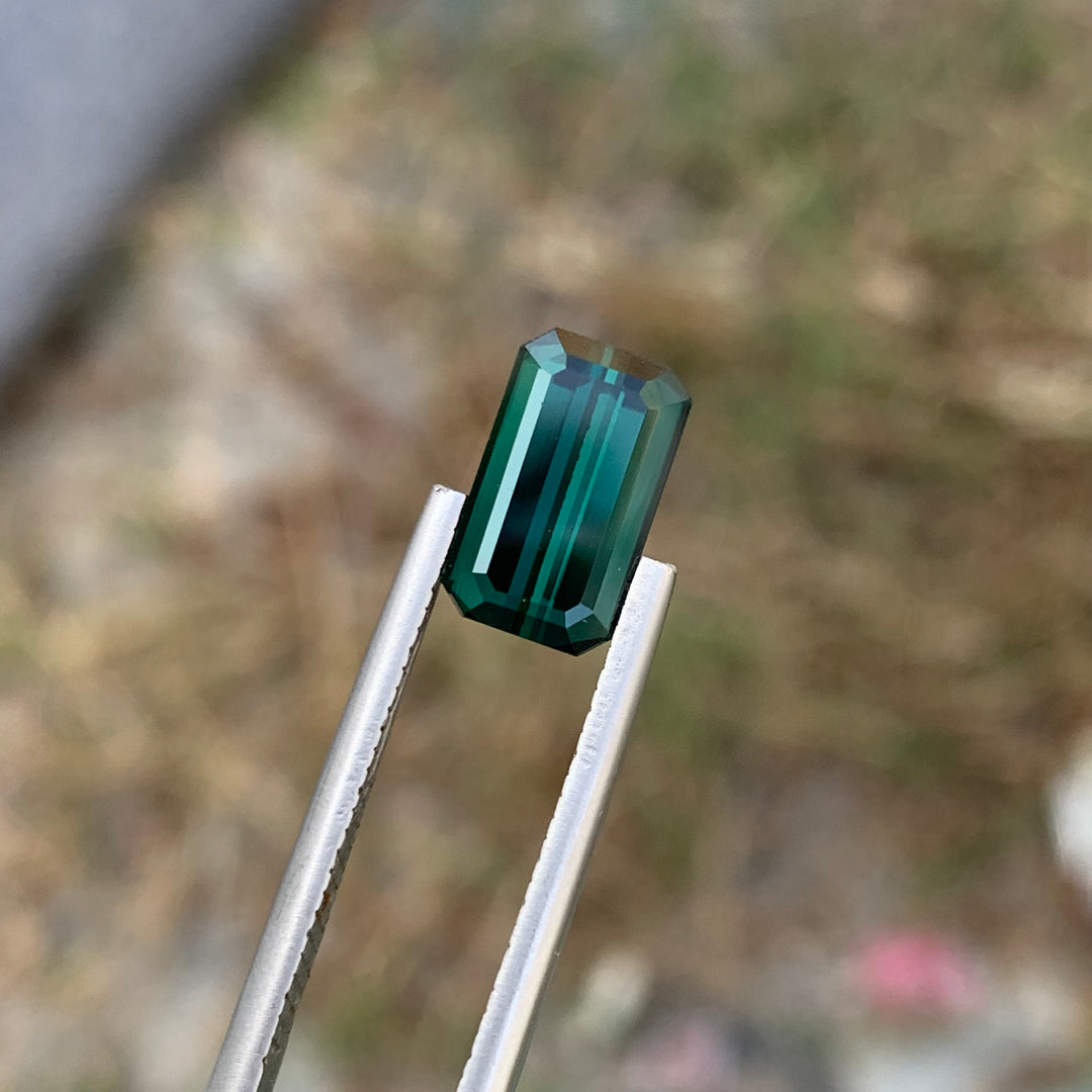 2.90 Carats Gorgeous Faceted Indicolite Tourmaline