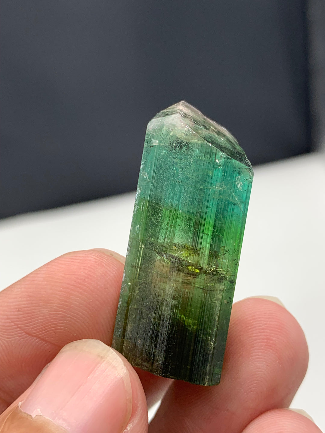 17.40 Grams Gorgeous Bi-Color Tourmaline Crystal