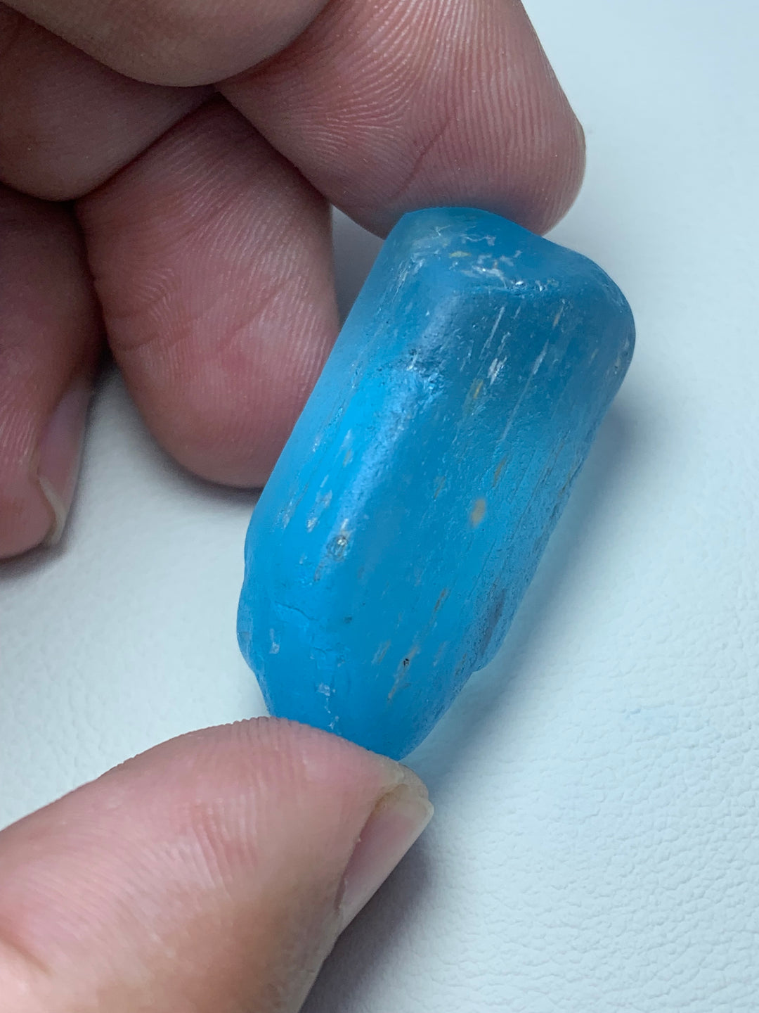 18.70 Grams Stunning Facet Rough Electrical Blue Topaz
