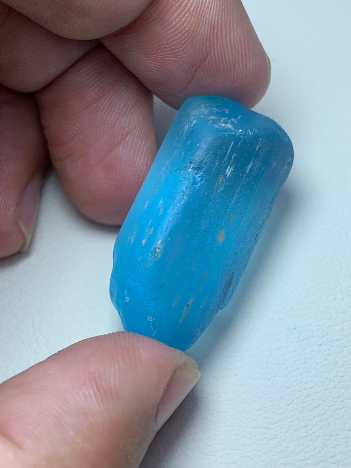 18.70 Grams Stunning Facet Rough Electrical Blue Topaz