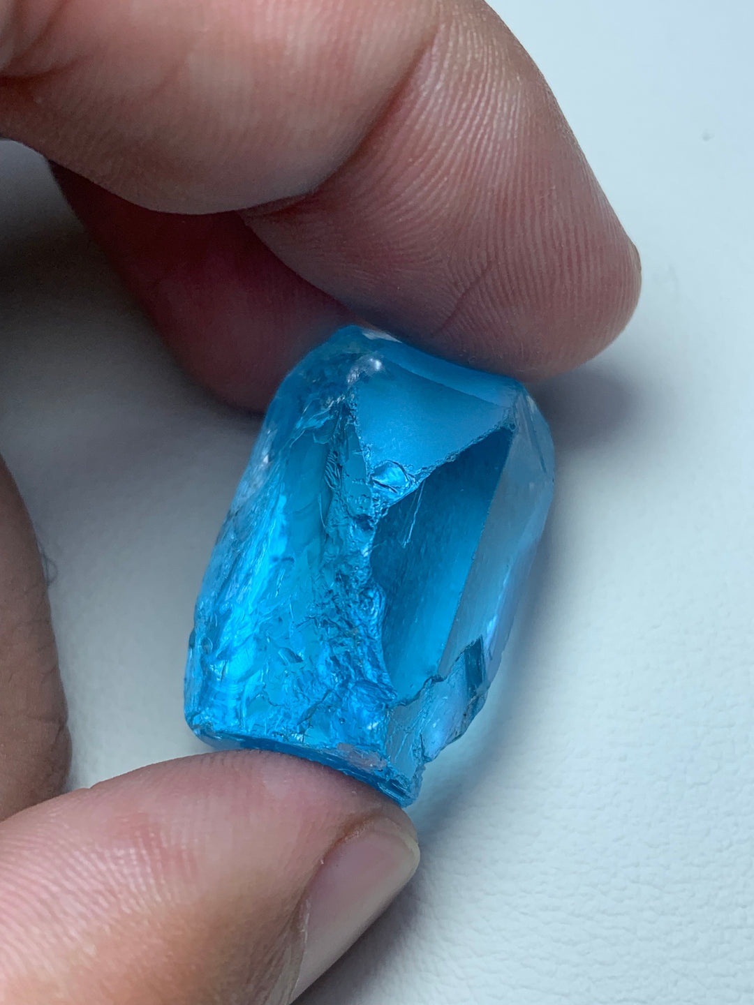 15.04 Grams Amazing Facet Grade Rough Electrical Blue Topaz