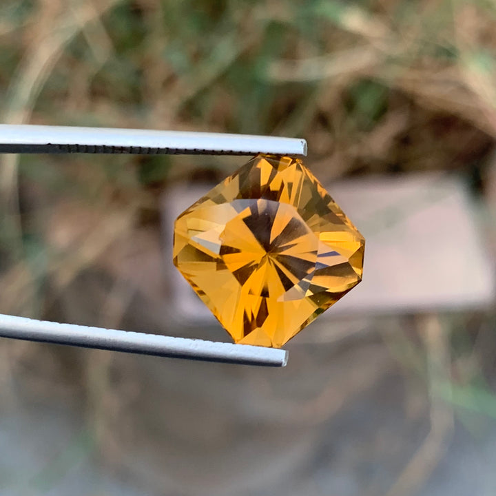 10.65 Carats Lovely Loose Fancy Cut Citrine
