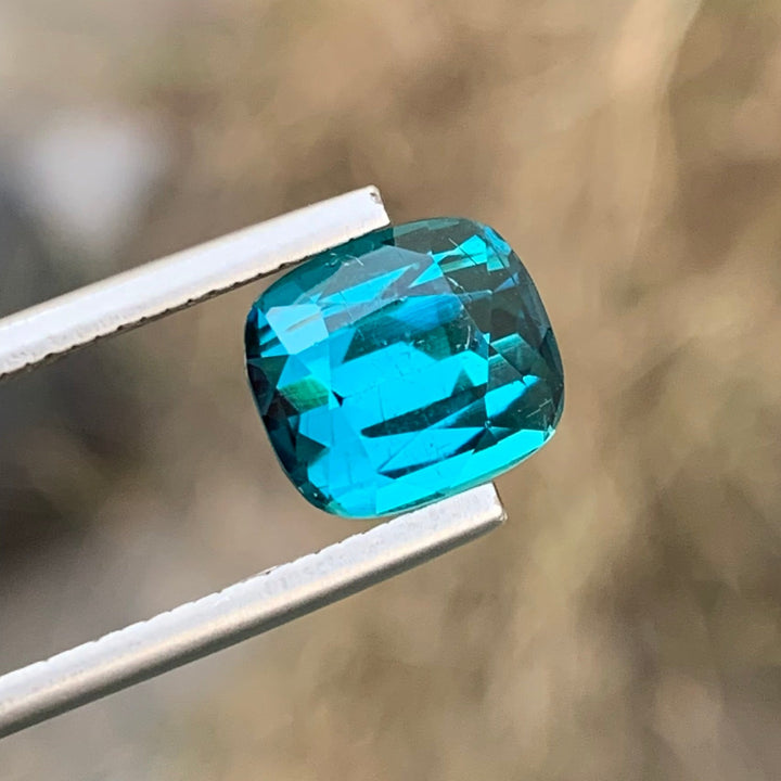 3.40 Carats Lovely Faceted Indicolite Tourmaline