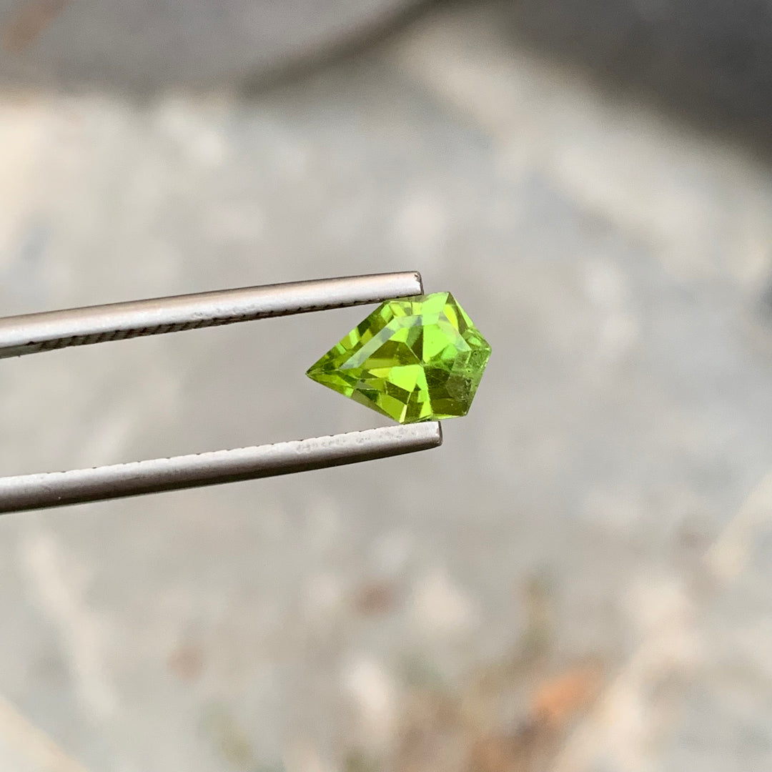 1.85 Carats Lovely Faceted Kite Shape Peridot