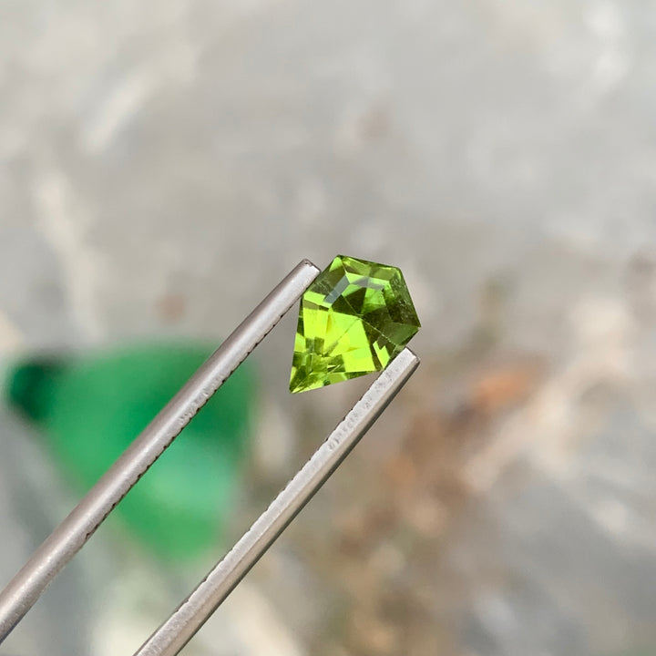 1.85 Carats Lovely Faceted Kite Shape Peridot