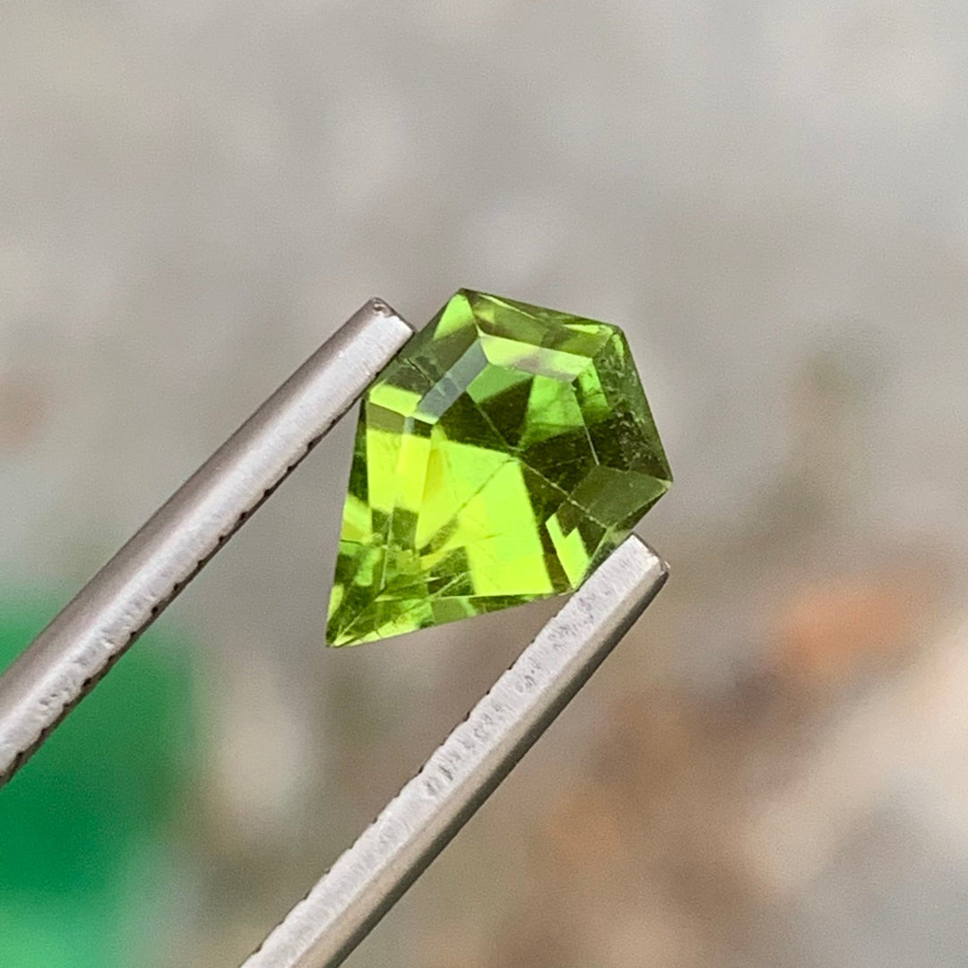 1.85 Carats Lovely Faceted Kite Shape Peridot