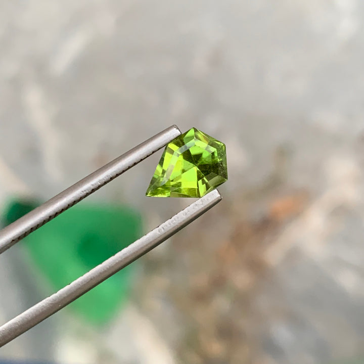 1.85 Carats Lovely Faceted Kite Shape Peridot