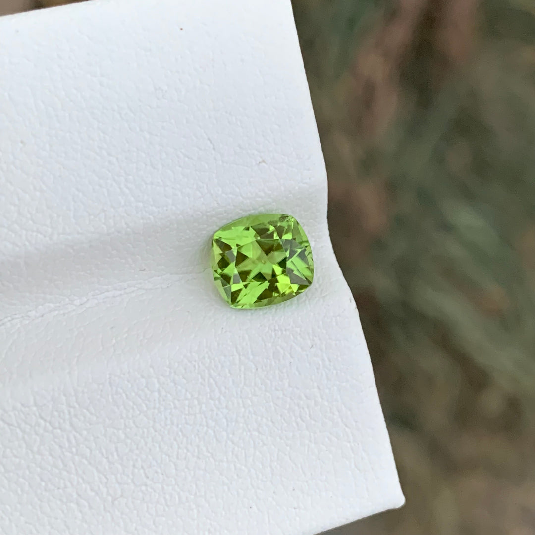 1.95 Carats Magnificent Natural Faceted Apple Green Peridot