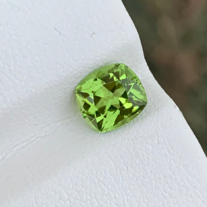 1.95 Carats Magnificent Natural Faceted Apple Green Peridot