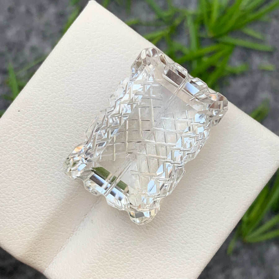 Loose Emerald Cut Crystal Clear Quartz