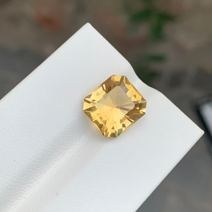 5.10 Carats Loose Citrine Square Shape