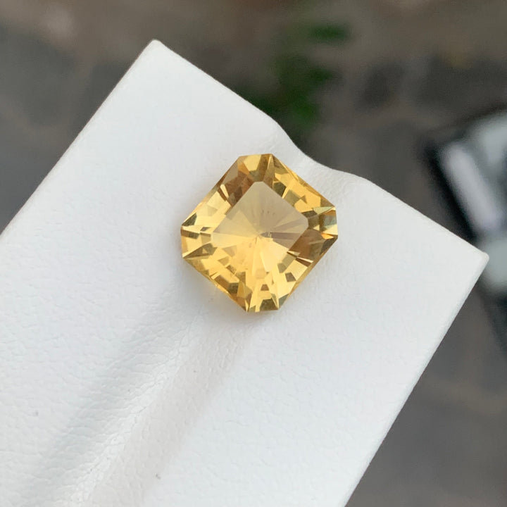 5.10 Carats Loose Citrine Square Shape