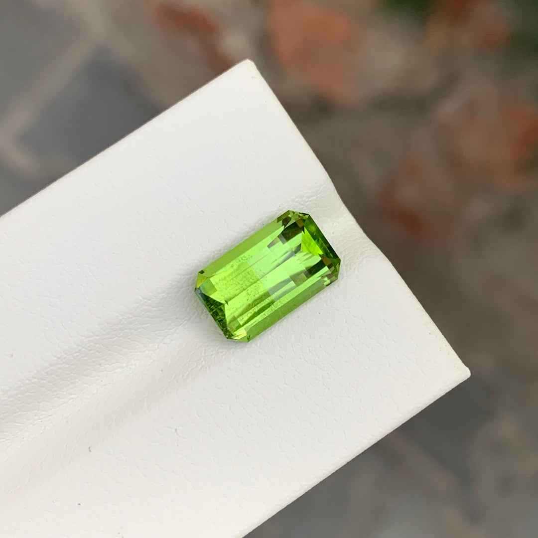 4.15 Carats Loose Peridot Pixel  Cut