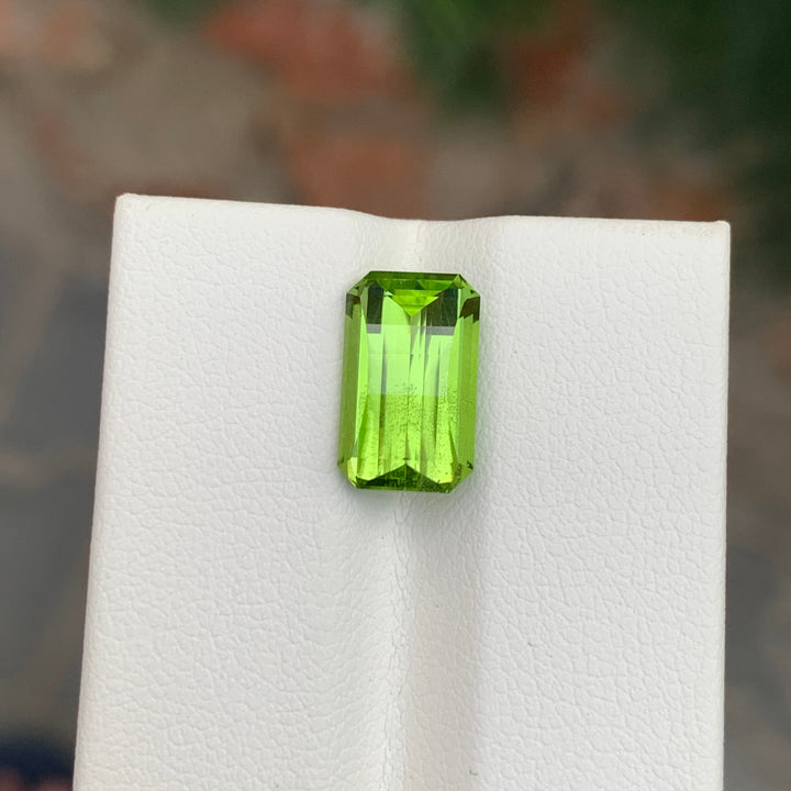 4.15 Carats Loose Peridot Pixel  Cut