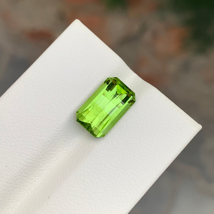 4.15 Carats Loose Peridot Pixel  Cut