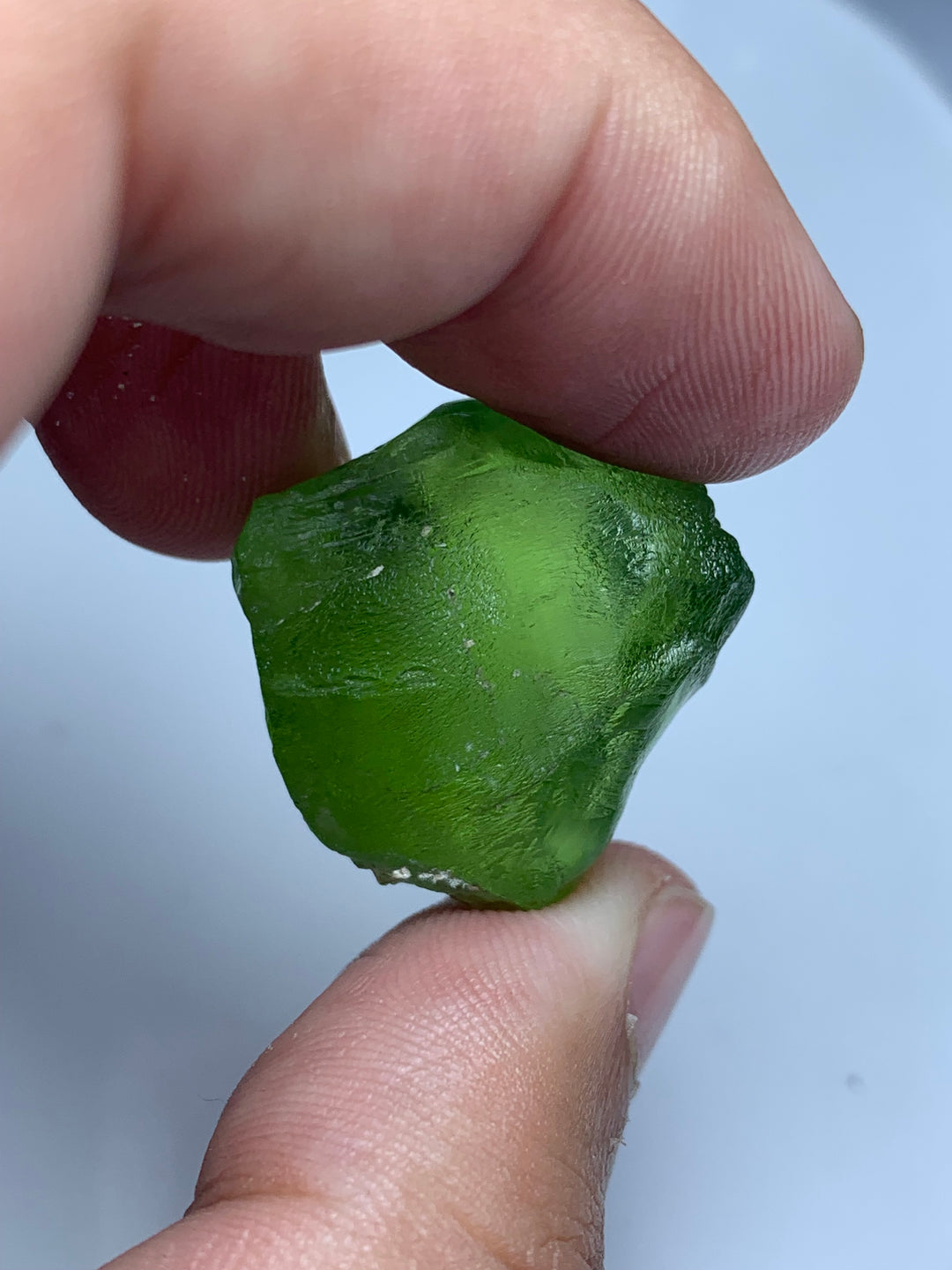 14.51 Grams Lovely Facet Rough Apple Green Peridot