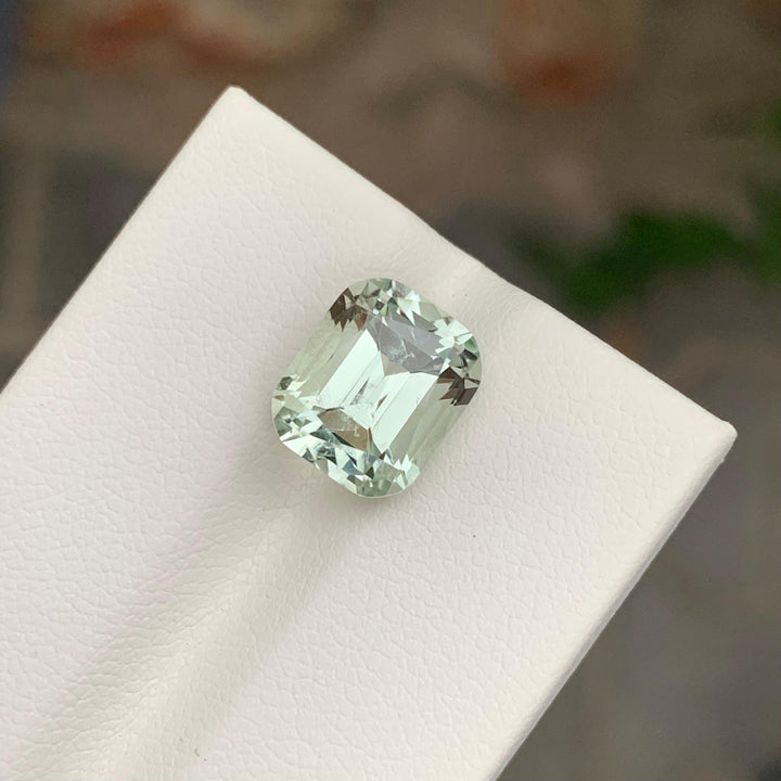 5.00 Carats Loose Green Amethyst Cushion Shape