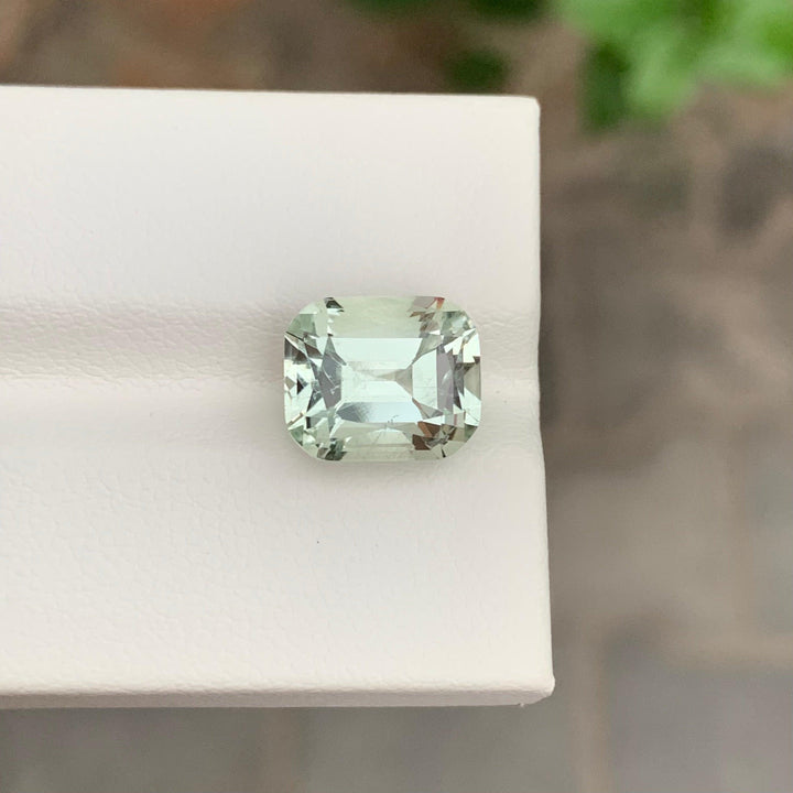 5.00 Carats Loose Green Amethyst Cushion Shape