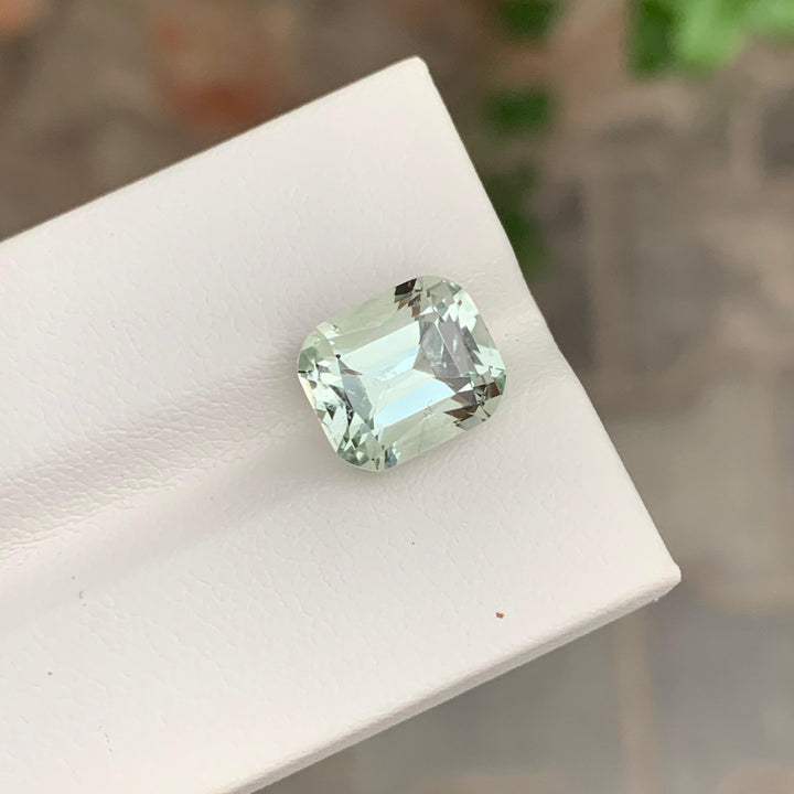 5.00 Carats Loose Green Amethyst Cushion Shape