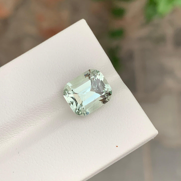 5.00 Carats Loose Green Amethyst Cushion Shape