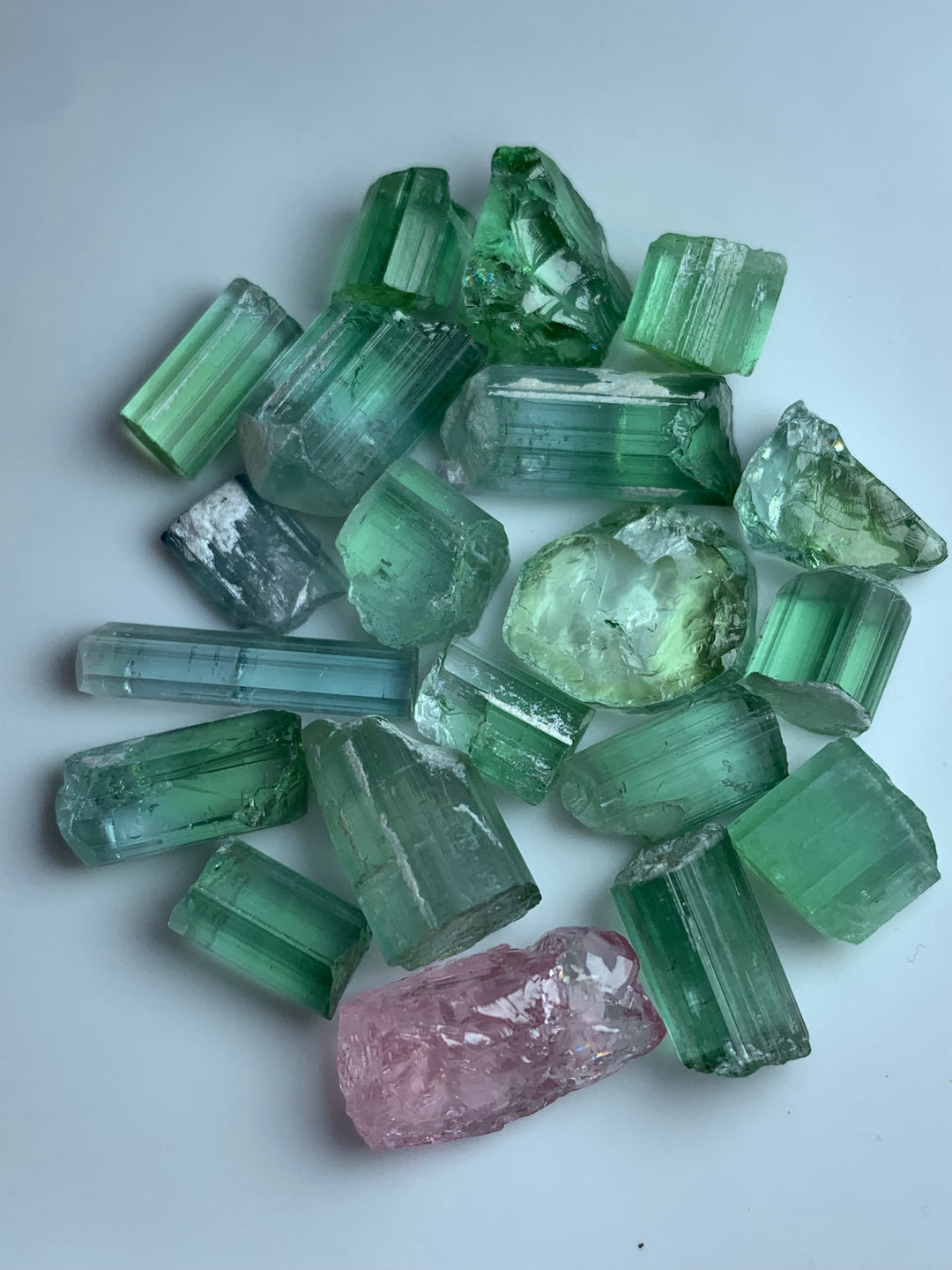 facet rough tourmaline