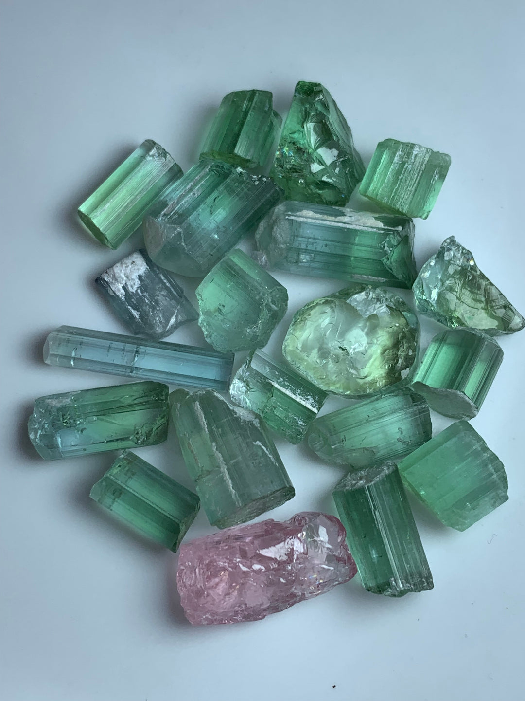 facet rough tourmaline