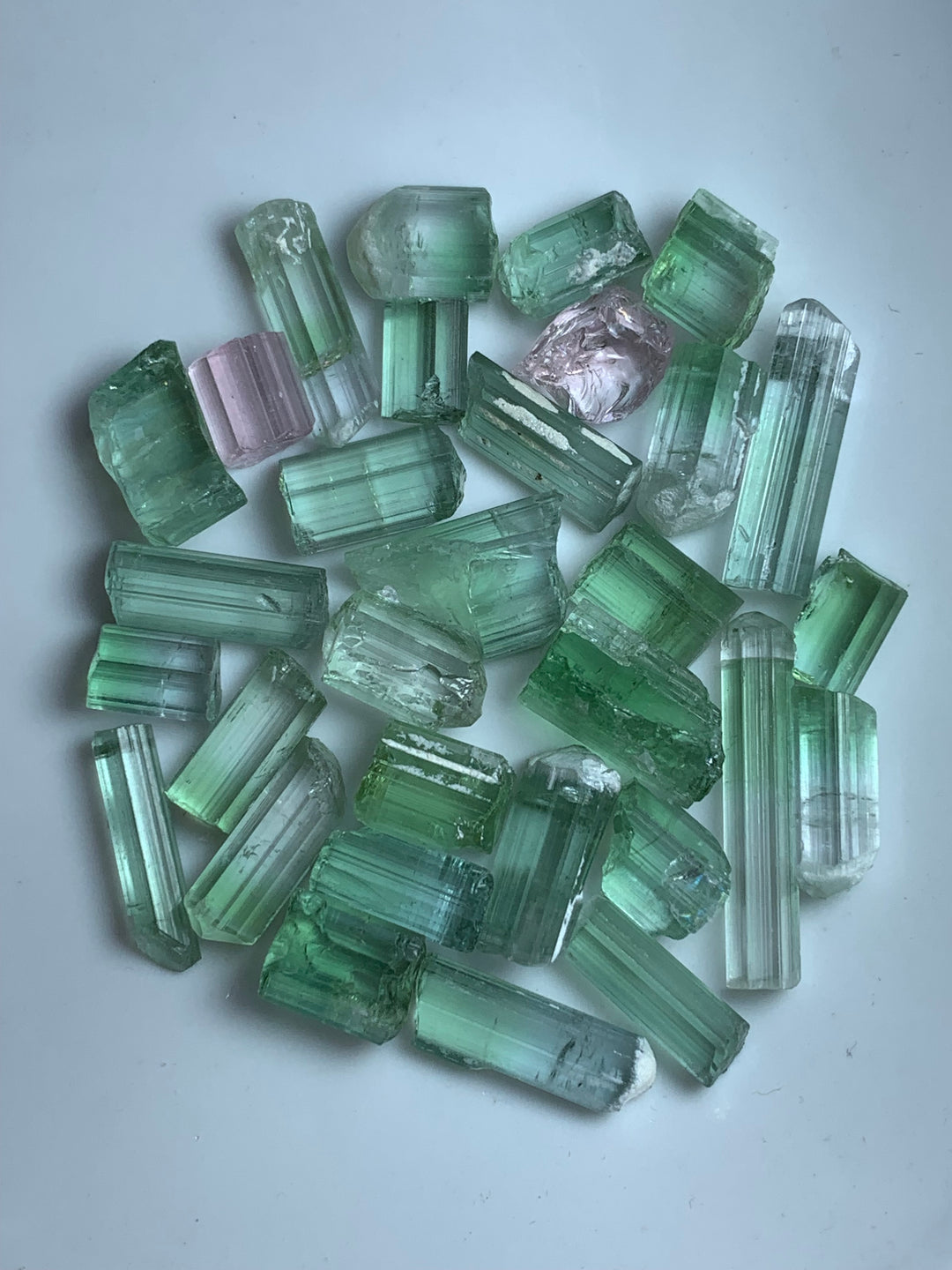 facet rough tourmaline