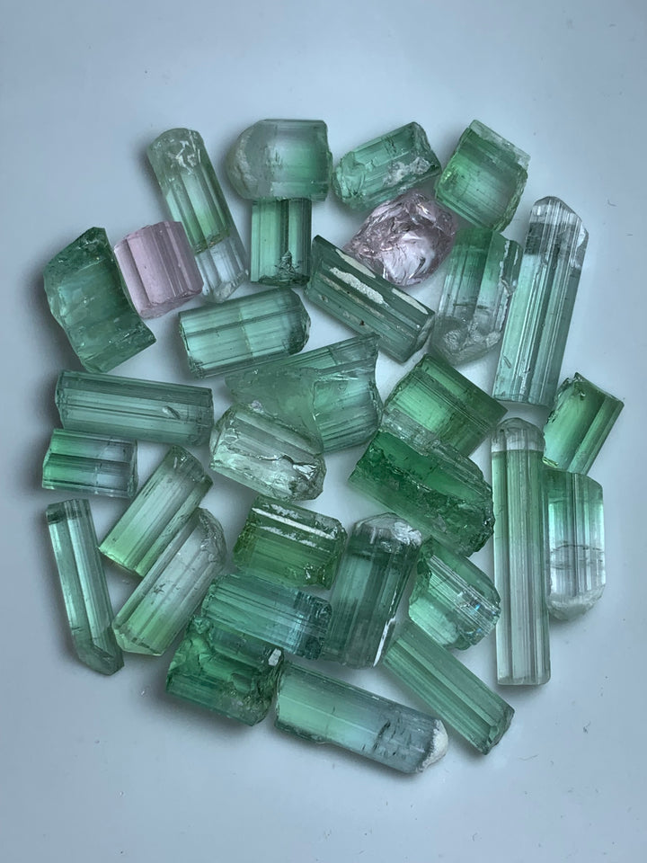 facet rough tourmaline