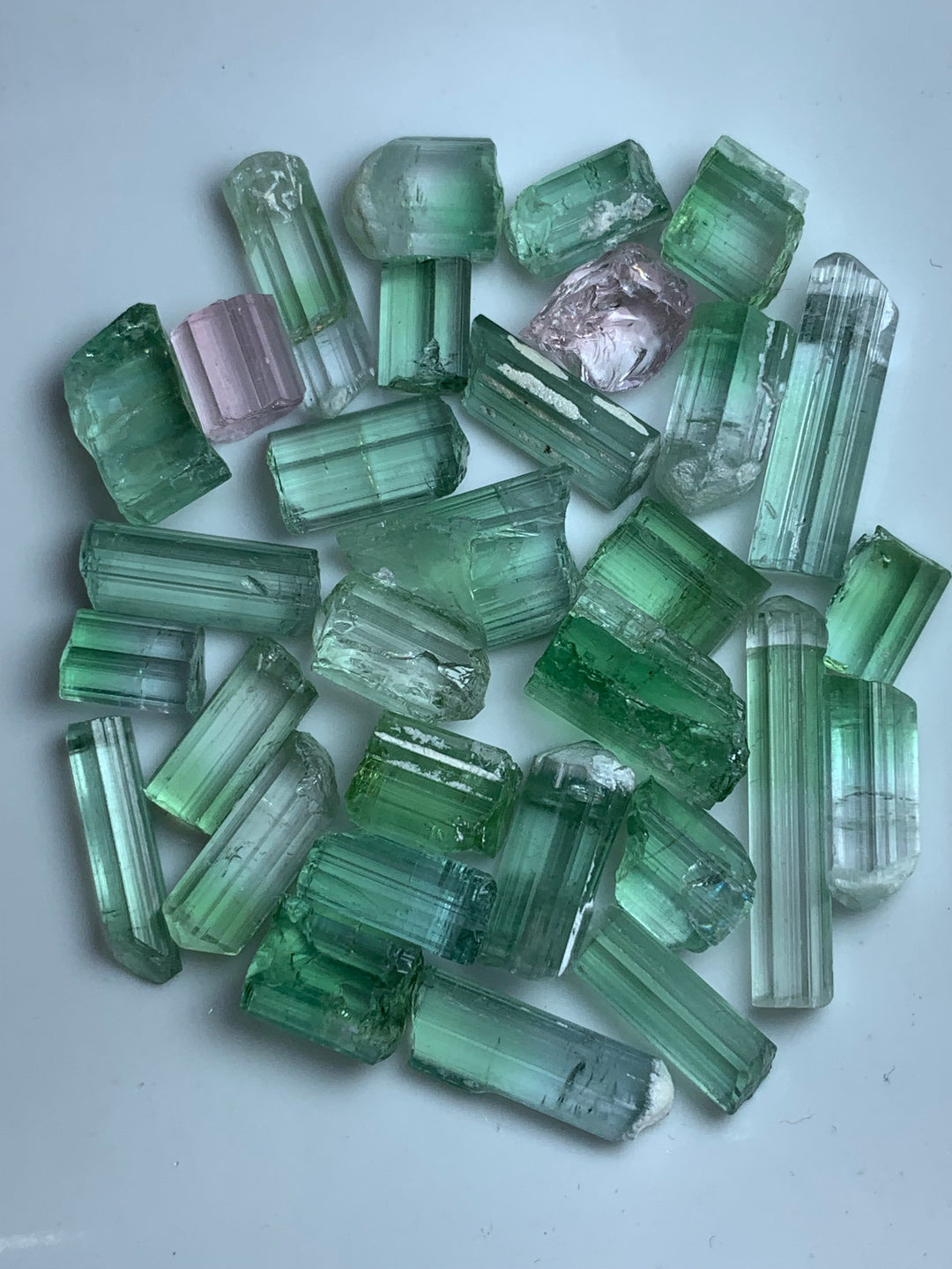 facet rough tourmaline