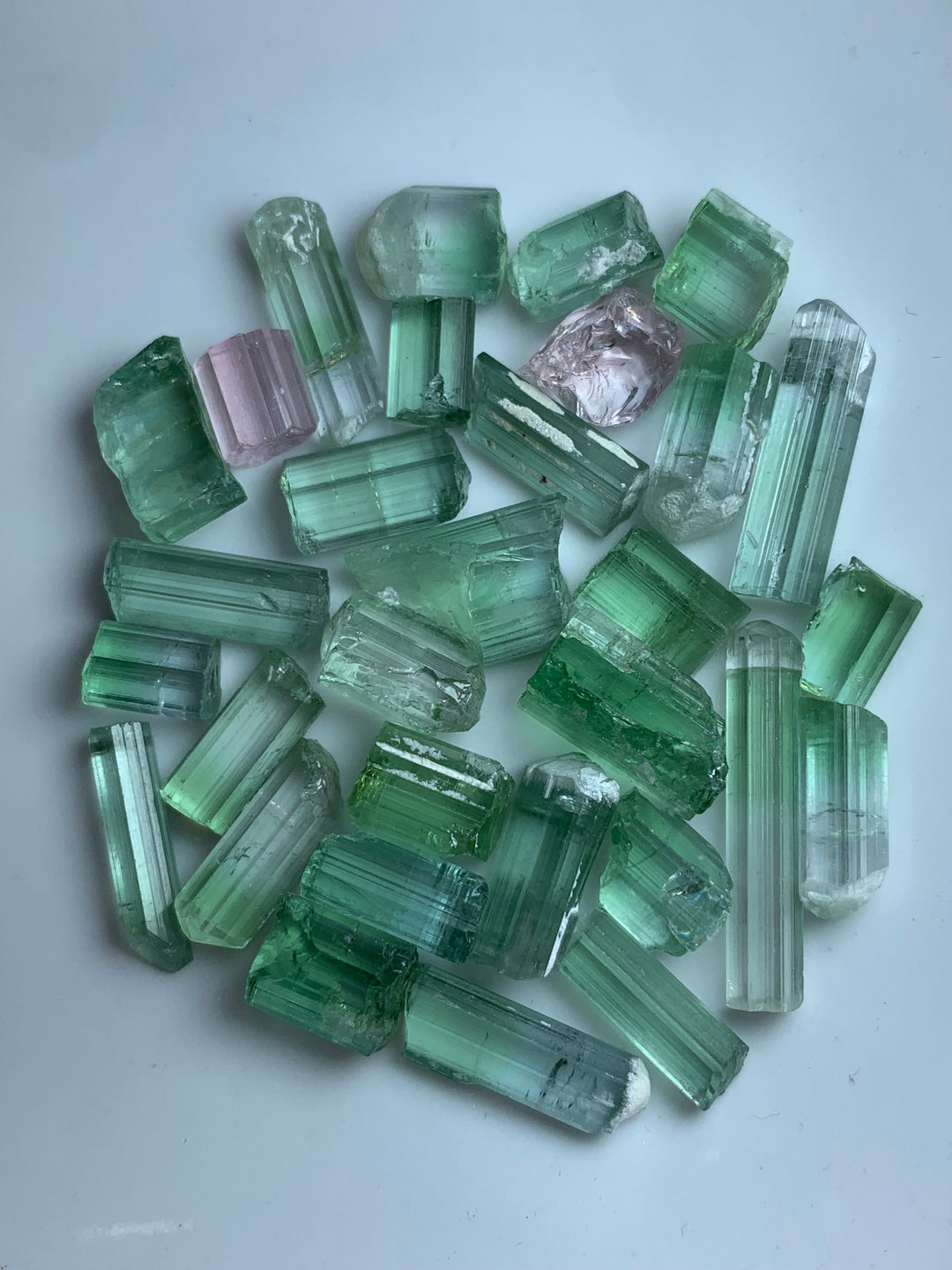 facet rough tourmaline