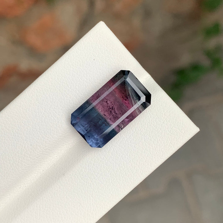 11.30 Carats Loose Tricolor Tourmaline Gemstone